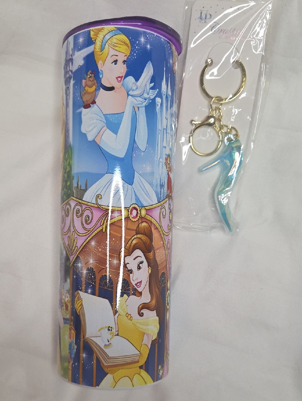 Disney Princess Tumbler with Cinderella, Belle, Snow White, Jasmine and Rapunzel